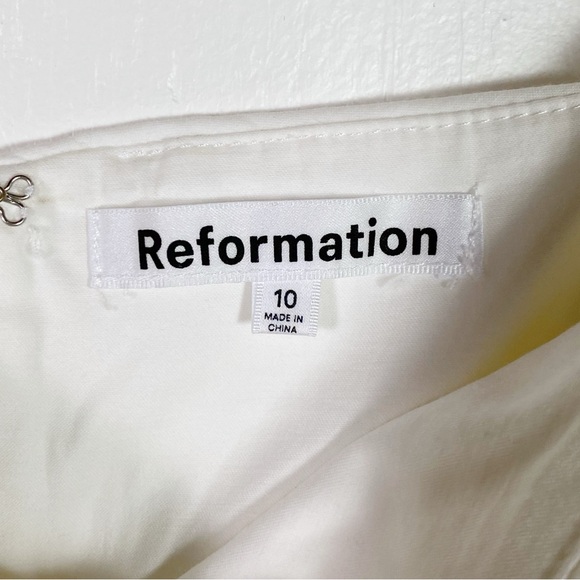 Reformation Catarina Mini Dress White - Picture 7 of 8
